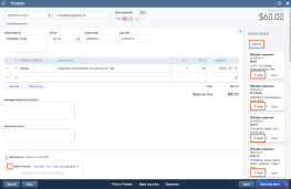 Tallie + QuickBooks Online invoicing